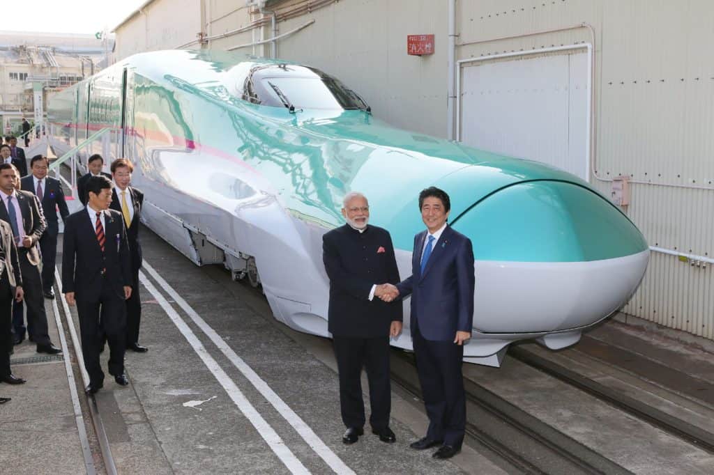 The Bullet Train Project connecting Mumbai to Gujarat