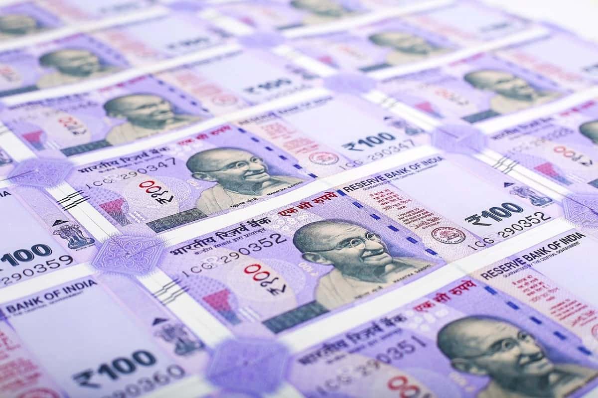 100 rupees sales to usd